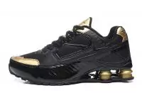 chaussures nike shox enigma 9000 r4 pour homme zoom or noir